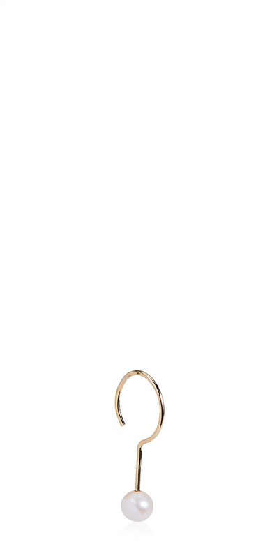 Shop Beaufille Ara Earring In Gold And Pearl In Multi
