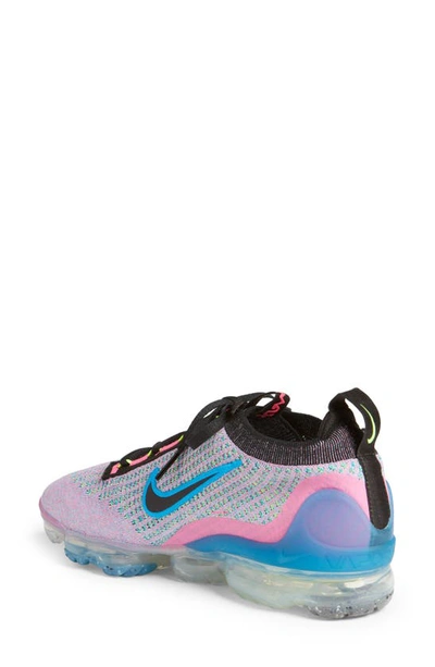 Shop Nike Air Vapormax 2021 Fk Sneaker In Pink Blast/ Black/ Blue