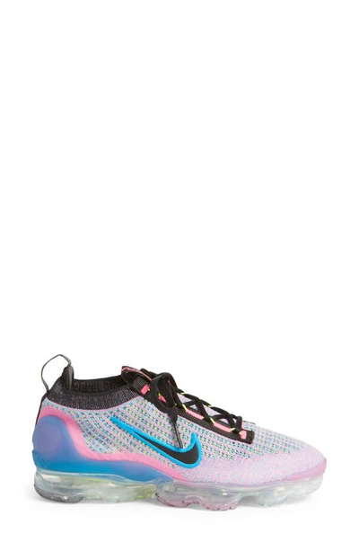 Shop Nike Air Vapormax 2021 Fk Sneaker In Pink Blast/ Black/ Blue