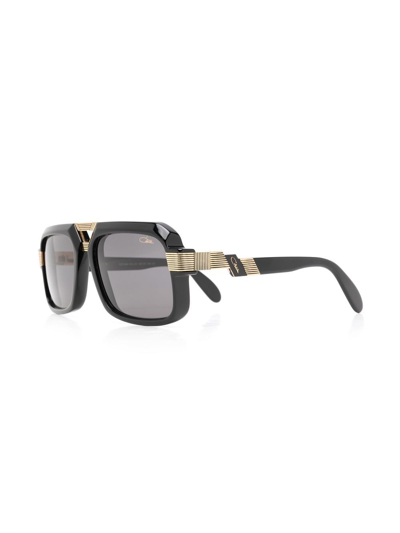 Cazal Square-frame Tinted Sunglasses In Schwarz