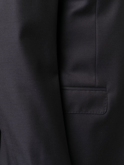 Shop Canali Single-breasted Two-piece Suit In Blau