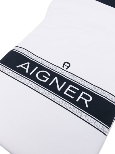 Shop Aigner Logo-print Detail Sleep Bag In White