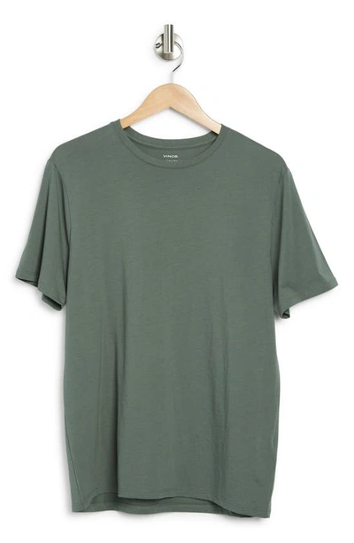 Shop Vince Crew Neck T-shirt In Eco Green