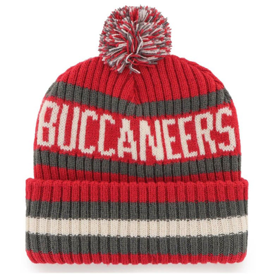 Shop 47 ' Red Tampa Bay Buccaneers Bering Cuffed Knit Hat With Pom