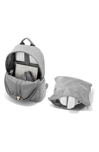 Shop Dagne Dover Dakota Medium Neoprene Backpack In Heather Grey