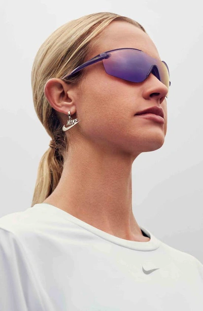 Shop Nike Sun Victory Elite 60mm Shield Sunglasses In Matte Black/silver Flash