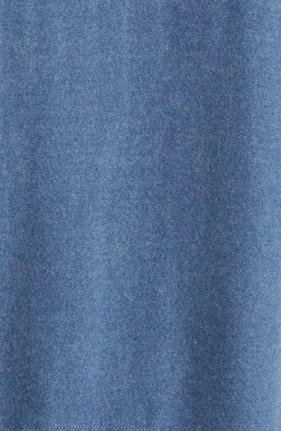 Shop Stone Rose Performance Fleece Hoodie In Denim Blue