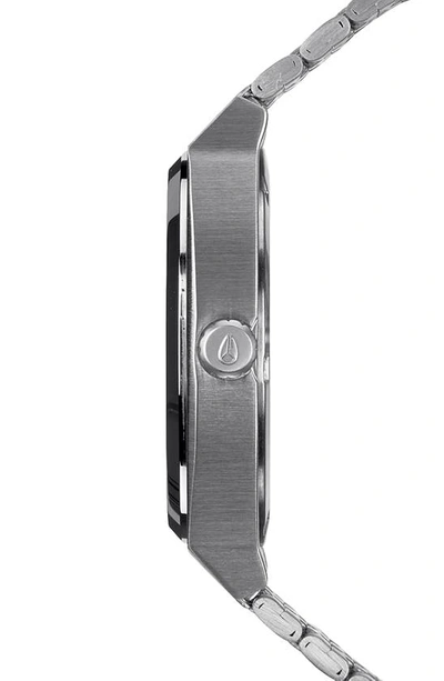 Shop Nixon The Time Teller Bracelet Watch, 37mm In Black/ Silver