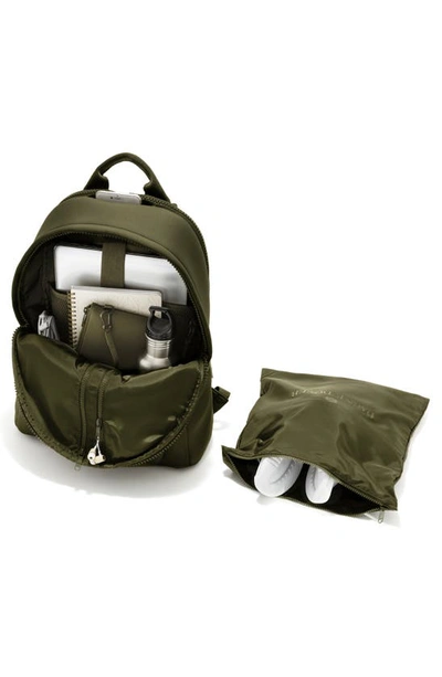 Shop Dagne Dover Dakota Large Neoprene Backpack In Dark Moss