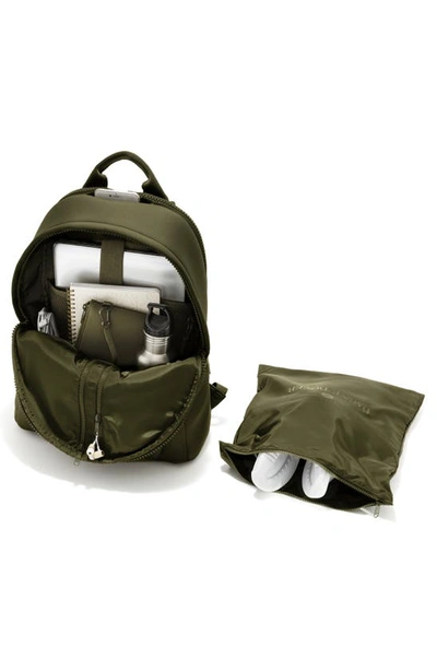 Dagne Dover Medium Dakota Neoprene Backpack In Dark Moss