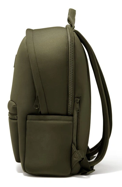 Dagne Dover Medium Dakota Neoprene Backpack In Dark Moss