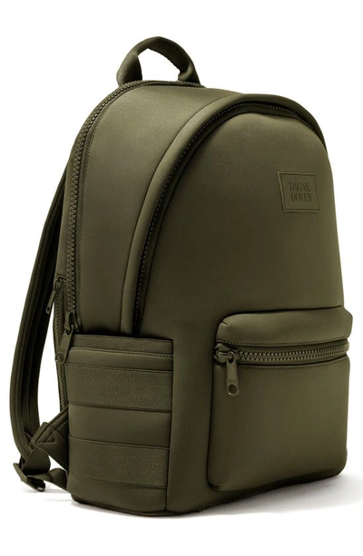 Dagne Dover Medium Dakota Neoprene Backpack In Dark Moss
