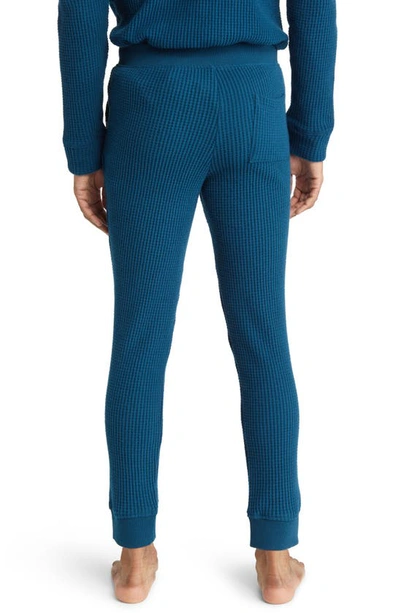 Shop Ugg Glover Thermal Knit Pajama Pants In Midnight Blue