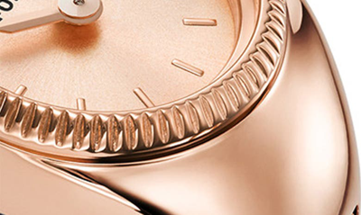 Shop Fossil Ring Watch, 15mm In Rose Gold