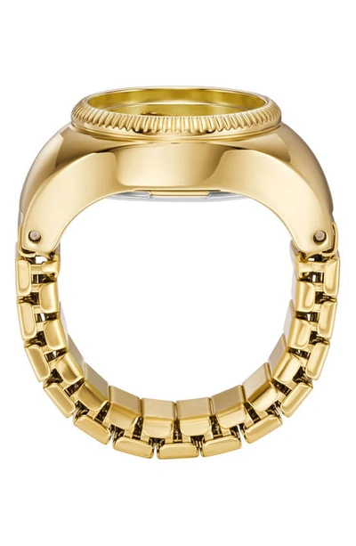 Shop Fossil Ring Watch, 15mm In Gold