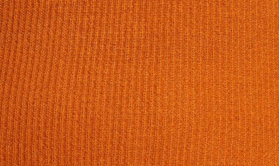 Vince V-neck Ribbed Cashmere Sweater In Dark Ginger