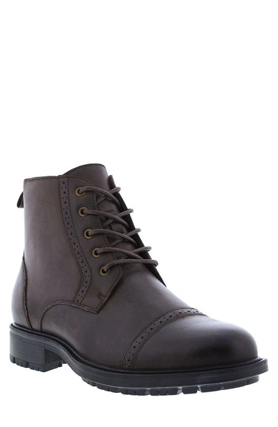 Shop English Laundry Saint Combat Boot In Brown