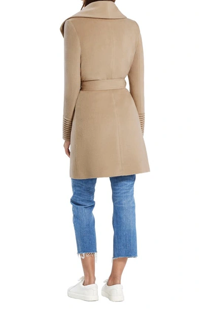 Sentaler Women's Bouclé Alpaca Long Hooded Coat In Camel