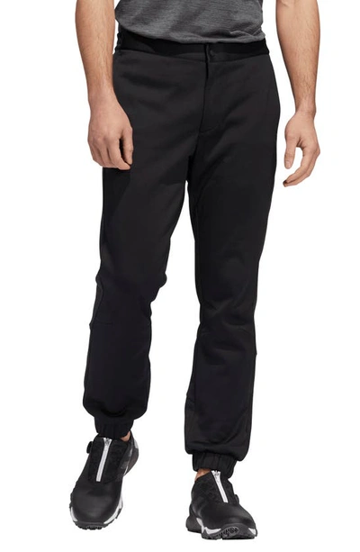 Shop Adidas Golf Cold.rdy Fleece Joggers In Black