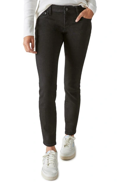 Shop Lucky Brand Lizzie Low Rise Skinny Jeans In Clean Black