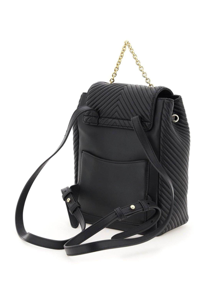 Shop Furla Pop Star Flip-lock Backpack In Nero