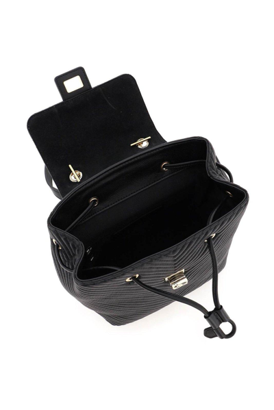 Shop Furla Pop Star Flip-lock Backpack In Nero