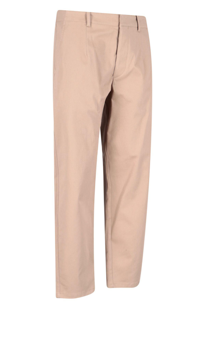 Shop Prada Stretch Cotton Trousers