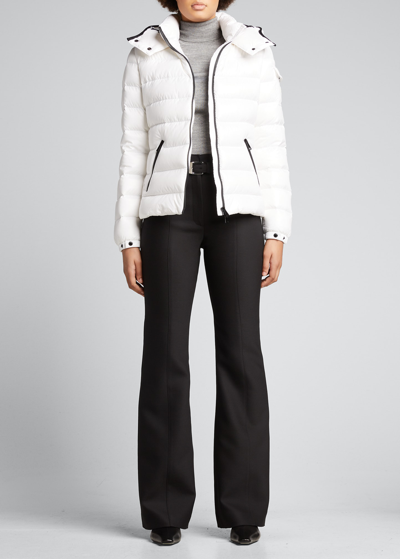 Shop Moncler Bady Puffer Jacket In White
