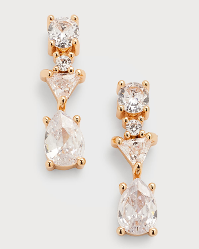 Shop Baublebar Cubic Zirconia Multi-stone Drop Earrings In Gold