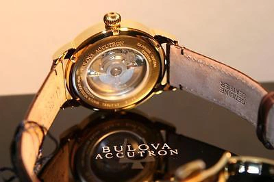 Pre-owned Bulova Accutron Gemini 64b118 Men's Swiss Made Automatic Watch Gold Rare