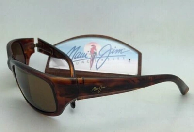Pre-owned Maui Jim Polarized  Sunglasses Stingray Mj 103-10 Tortoise Frames & Bronze Lenses In Brown