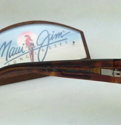Pre-owned Maui Jim Polarized  Sunglasses Stingray Mj 103-10 Tortoise Frames & Bronze Lenses In Brown
