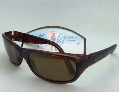 Pre-owned Maui Jim Polarized  Sunglasses Stingray Mj 103-10 Tortoise Frames & Bronze Lenses In Brown