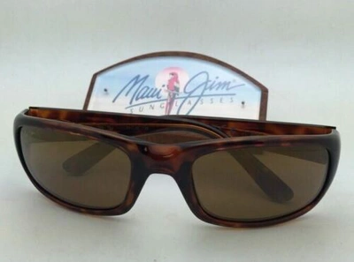 Pre-owned Maui Jim Polarized  Sunglasses Stingray Mj 103-10 Tortoise Frames & Bronze Lenses In Brown