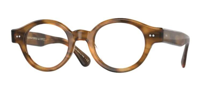 Pre-owned Oliver Peoples 0ov5466u Londell 1011 Raintree Brown Oval Unisex Eyeglasses In Clear