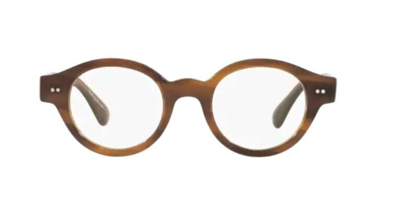 Pre-owned Oliver Peoples 0ov5466u Londell 1011 Raintree Brown Oval Unisex Eyeglasses In Clear