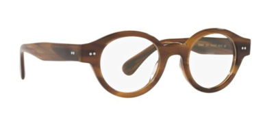 Pre-owned Oliver Peoples 0ov5466u Londell 1011 Raintree Brown Oval Unisex Eyeglasses In Clear