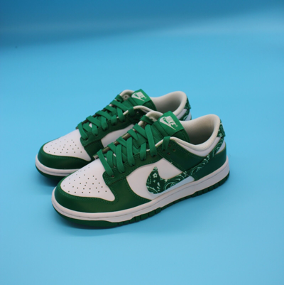Pre-owned Nike Size 6.5w- Dunk Low Essential Paisley Pack Green White Low Top Sneakers 2022