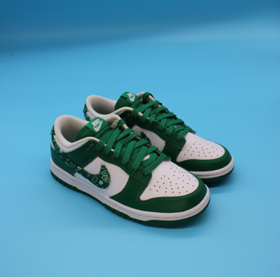 Pre-owned Nike Size 6.5w- Dunk Low Essential Paisley Pack Green White Low Top Sneakers 2022
