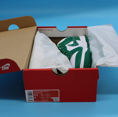 Pre-owned Nike Size 6.5w- Dunk Low Essential Paisley Pack Green White Low Top Sneakers 2022
