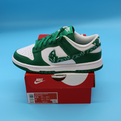 Pre-owned Nike Size 6.5w- Dunk Low Essential Paisley Pack Green White Low Top Sneakers 2022