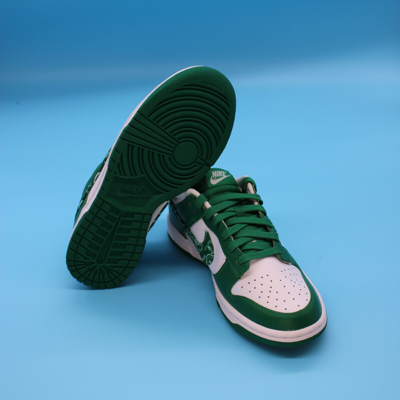 Pre-owned Nike Size 6.5w- Dunk Low Essential Paisley Pack Green White Low Top Sneakers 2022