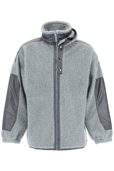Shop Y/project Double Fastening Fleece Jacket In Grey