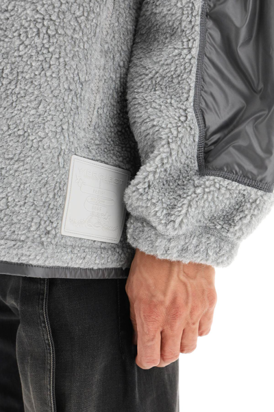 Shop Y/project Double Fastening Fleece Jacket In Grey