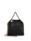 STELLA MCCARTNEY Falabella Tiny Baby Bella Shimmer Faux-Suede Tote