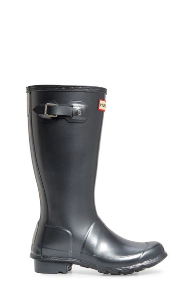 Shop Hunter Kids' Original Nebula Waterproof Rain Boot In Black