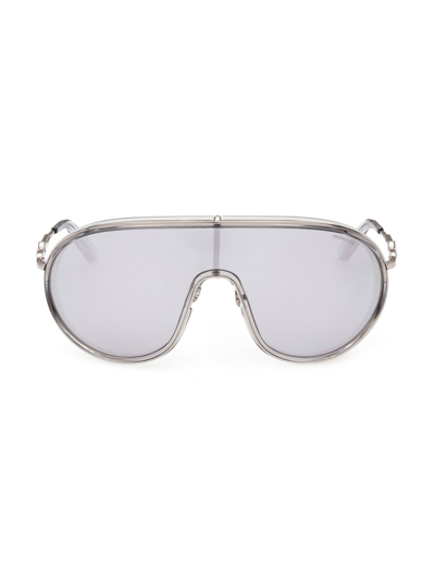 Shop Moncler Women's Vangarde Sunglasses In Silver Silver Mirror