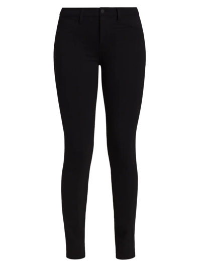 Shop L Agence Women's Joetta Mid-rise Stretch Skinny Jeans In Black