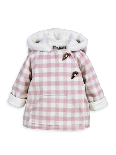 Shop Widgeon Baby Girl's & Little Girl's Plaid Wrap Jacket In Pink Plaid