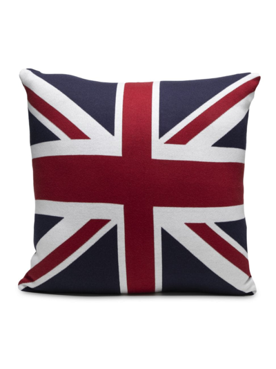 Shop Rian Tricot Square England Flag Cushion In Blue
